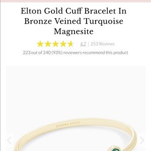 Kendra Scott Elton Gold Cuff Bracelet